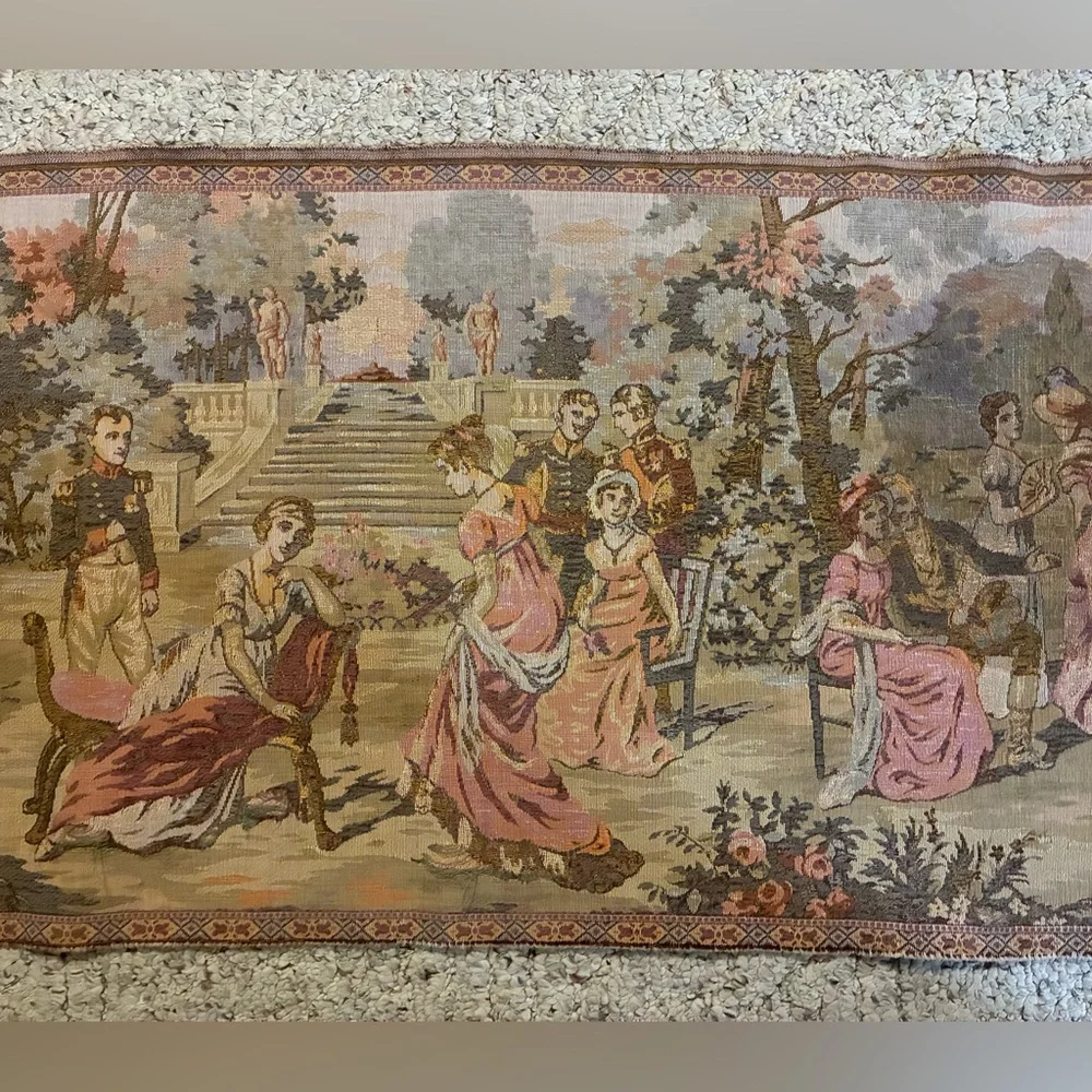 Vintage Tapestry Victorian Table Runner Sewing Craft - Picture 4 of 6